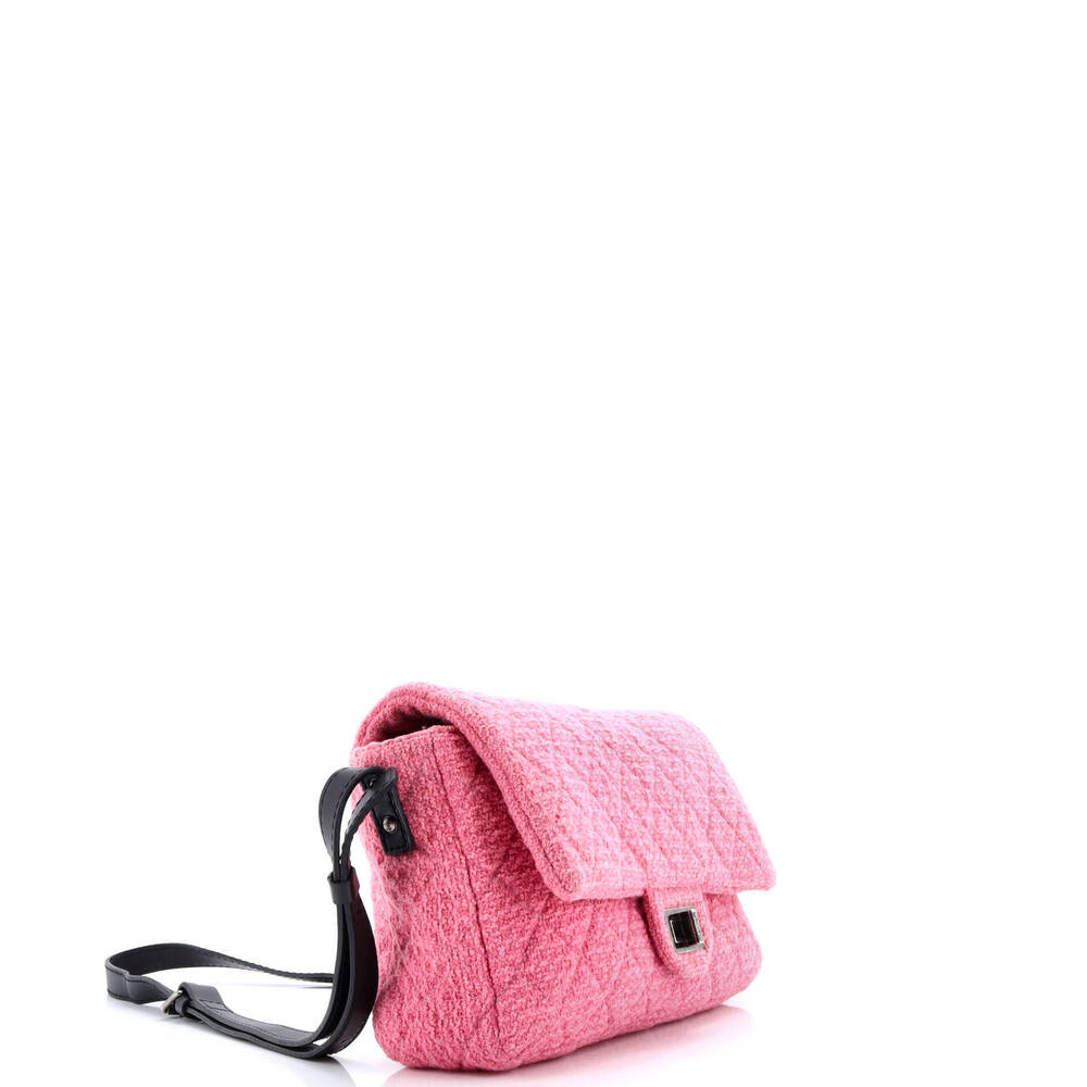 Chanel Large Easy Reissue Messenger Flap Bag Quilted Tweed - Picture 2 of 5